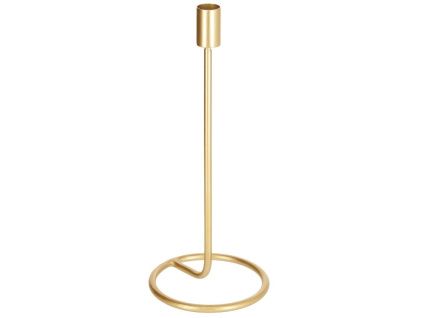 Zlatý kovový svícen Kave Home Babirye 30 cm