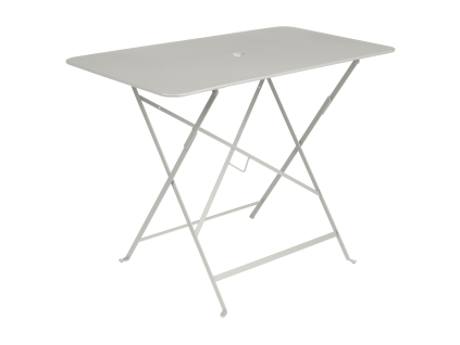 Světle šedý kovový skládací stůl Fermob Bistro 97 x 57 cm