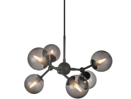 Skleněné závěsné světlo Atom 45 cm