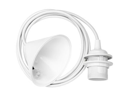 Bílý textilní napájecí kabel ke světlům UMAGE Cord 210 cm