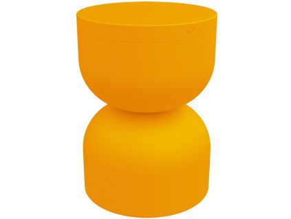 Žlutý hliníkový zahradní stolek Fermob Piapolo 32 cm