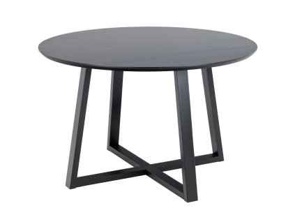 Černý dubový jídelní stůl Malice 120 cm