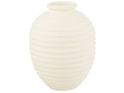 Bílá keramická váza J-line Poglar 66 cm