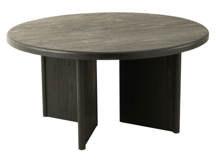 Černý teakový jídelní stůl J-line Blacky 150 cm