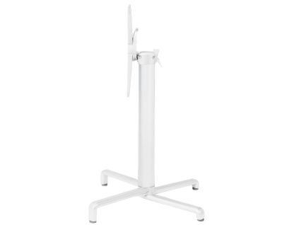 Bílá hliníková stolová sklápěcí podnož Scudo 72 cm