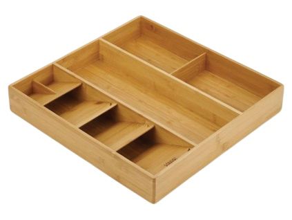 Organizér na příbory DrawerStore Compact Bamboo 40 x 38,5 cm