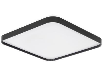 Černé kovové stropní LED světlo Nova Luce Athos 48 x 48 cm