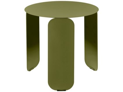 Zelený kovový zahradní odkládací stolek Fermob Bebop 45 cm - odstín pesto