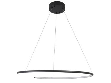 Černé závěsné LED světlo Nova Luce Breda 70 cm