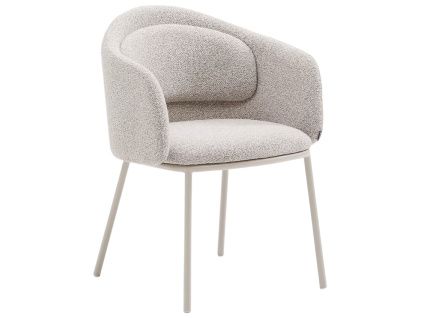 Béžová čalouněná jídelní židle Kave Home Minda