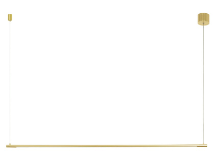 Zlaté kovové závěsné LED světlo Nova Luce Elettra 120 cm