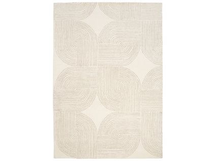 Béžový vlněný koberec Ornate 200 x 300 cm