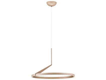 Hnědé kovové závěsné LED světlo Nova Luce Tilia 60 cm