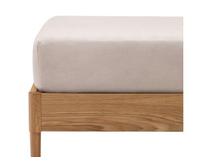 Šedé prostěradlo Kave Home Simmel 180 x 200 cm -fv-interier-25