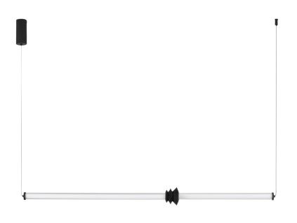 Černé závěsné LED světlo Nova Luce Atmosfera 110 cm