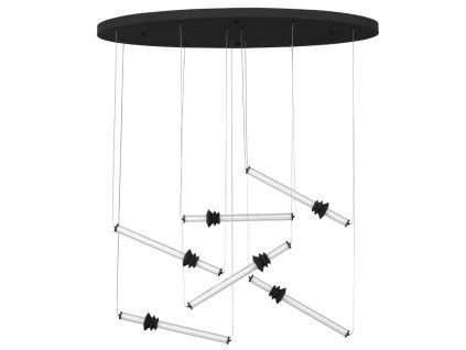 Černé závěsné LED světlo Nova Luce Atmosfera 120 cm