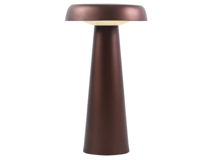 Mosazná kovová stolní LED lampa Arcello