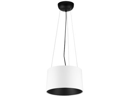 Bílo-černé kovové závěsné LED světlo Nova Luce Atil 35 cm