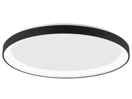 Černé kovové stropní LED světlo Nova Luce Pertino II. 48 cm