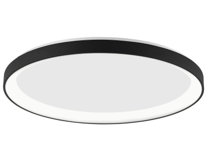 Černé kovové stropní LED světlo Nova Luce Pertino II. 58 cm
