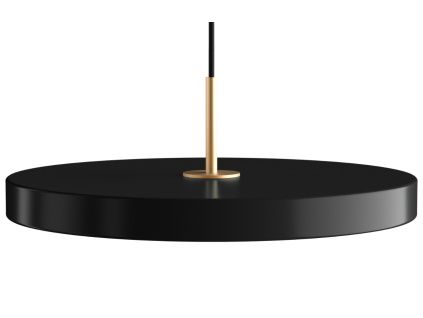 Černé kovové stropní LED světlo Asteria Plus II. 31 cm