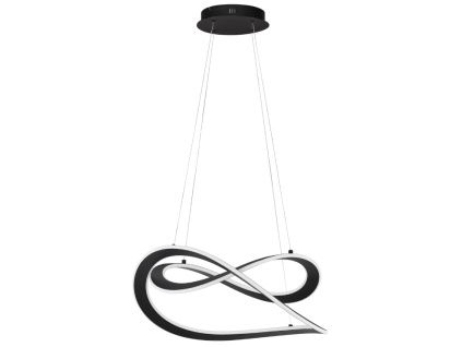 Černé kovové závěsné LED světlo Nova Luce Celestia 60 cm