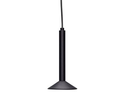 Černé kovové závěsné světlo Hübsch Chromatic 12 cm