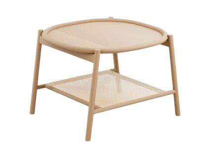 Dřevěný konferenční stolek Drum S 68 x 67 cm