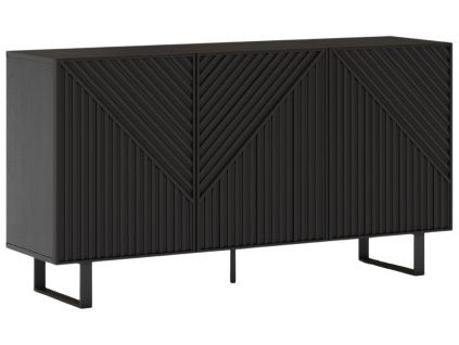 Černá lakovaná komoda Peta 151 x 40 cm