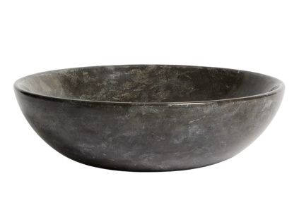 Šedé mramorové umyvadlo na desku Darnen 40 cm