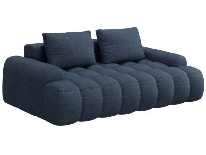 Tmavě modrá čalouněná trojmístná pohovka Cosmopolitan Design Linz 200 cm