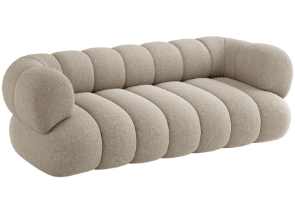 Béžová čalouněná trojmístná pohovka Cosmopolitan Design Koge 210 cm