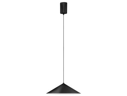 Černé kovové závěsné LED světlo Nova Luce Lui 39,5 cm