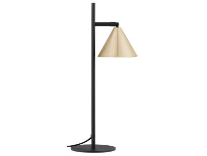 Zlatá kovová stolní lampa Nova Luce Conico