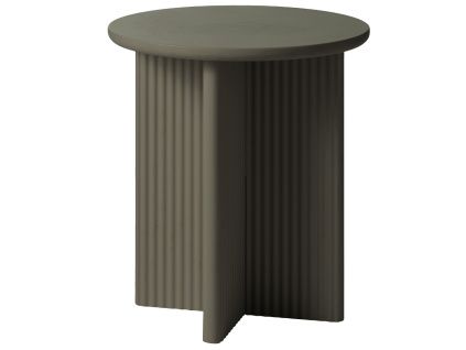 Zeleno-šedý lakovaný odkládací stolek Unique Furniture Palma 50 cm