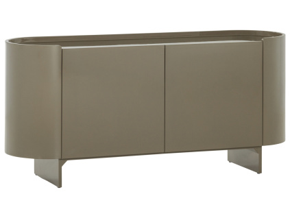 Zelená lakovaná komoda Liora 160 x 45 cm