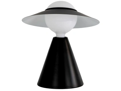 Černá kovová stolní lampa Angel Cerdá No. 8089