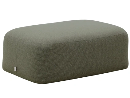 Zelená podnožka Kave Home Martina 123 x 85 cm