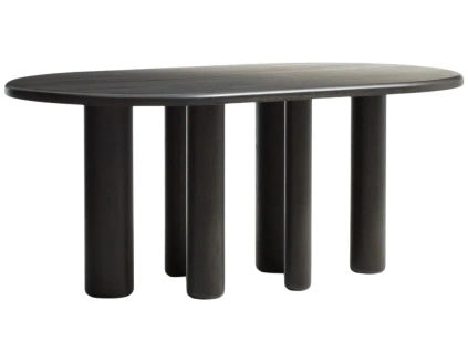 Tmavě hnědý dřevěný jídelní stůl Kave Home Mailen 180 x 105 cm