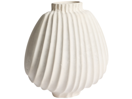 Bílá váza Kave Home Arisea 28 cm