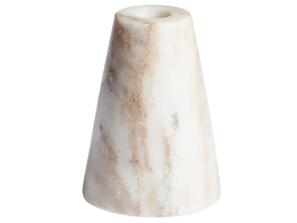 Béžový mramorový svícen Kave Home Trevia 10 cm