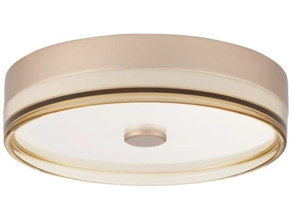 Zlaté kovové stropní LED světlo Nova Luce Helios 40 cm