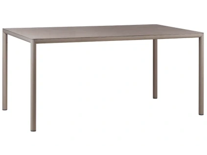 Béžovošedý zahradní stůl Piave 160 x 90 cm