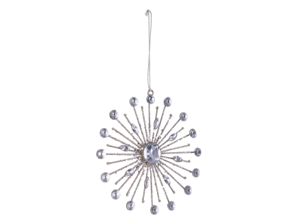 Stříbrná vánoční ozdoba Bizzotto Snowflake 15 cm