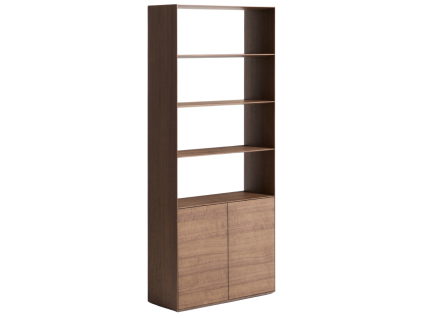 Ořechová knihovna Kave Home Visala 209 x 90 cm