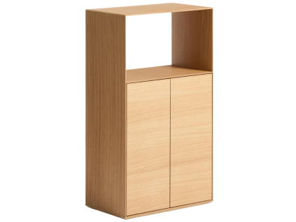 Dubová knihovna Kave Home Visala 106 x 60 cm