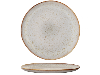 Béžový kameninový talíř Sandrine 28,5 cm