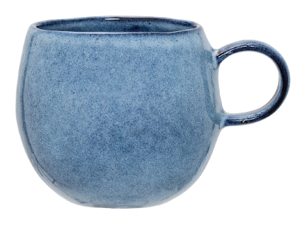 Modrý kameninový hrnek Sandrine 500 ml