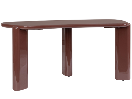 Lesklý terakotový psací stůl Bizzotto Otilia 168 x 75 cm