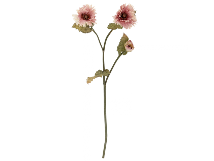 Růžová umělá květina Chrysantemum 96 cm